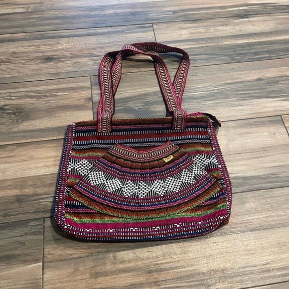 Colorful Striped Women's Backpack - Picture 1 of 5
